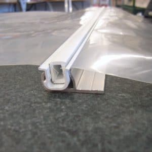 Duralock greenhouse film clipping system